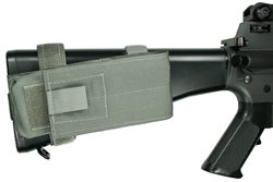 M-16 / AR-15 Buttstock Magazine Pouch, Holds (1) 30 round 5.56mm Magazine, Rear Adapter Provided