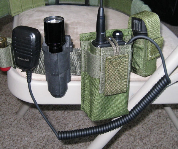 Specter Gear MOLLE Radio Pouch (Coyote), Compatible with Baofeng UV-5R   BF-F8HP with Extended Length Battery - 1